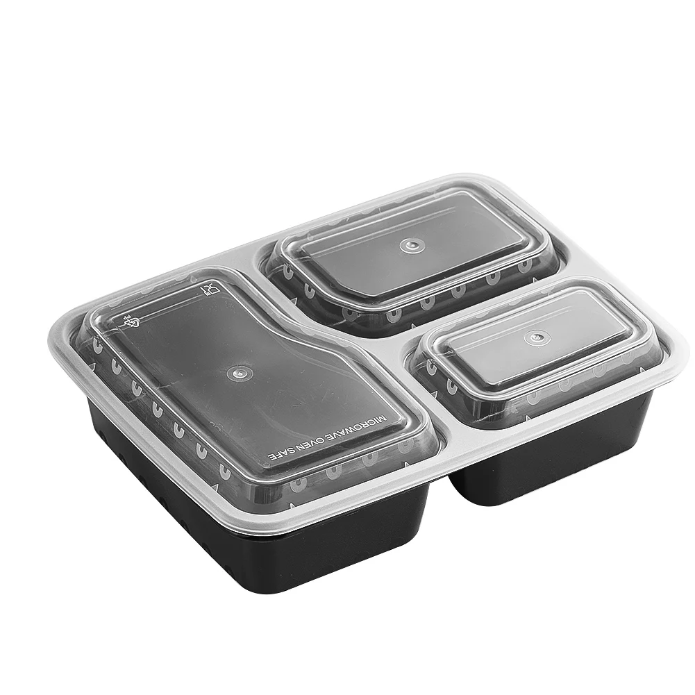 Meal Prep Lunch Boxes - 7 Pack 3 Compartment Meal Prep