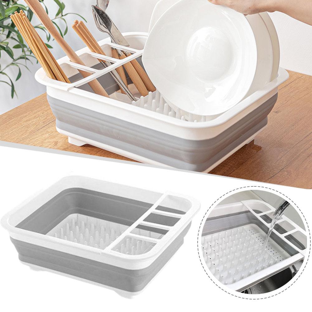 Meal Prep Organizer - ﻿Foldable Kitchen Dish Drying Rack, Collapsible