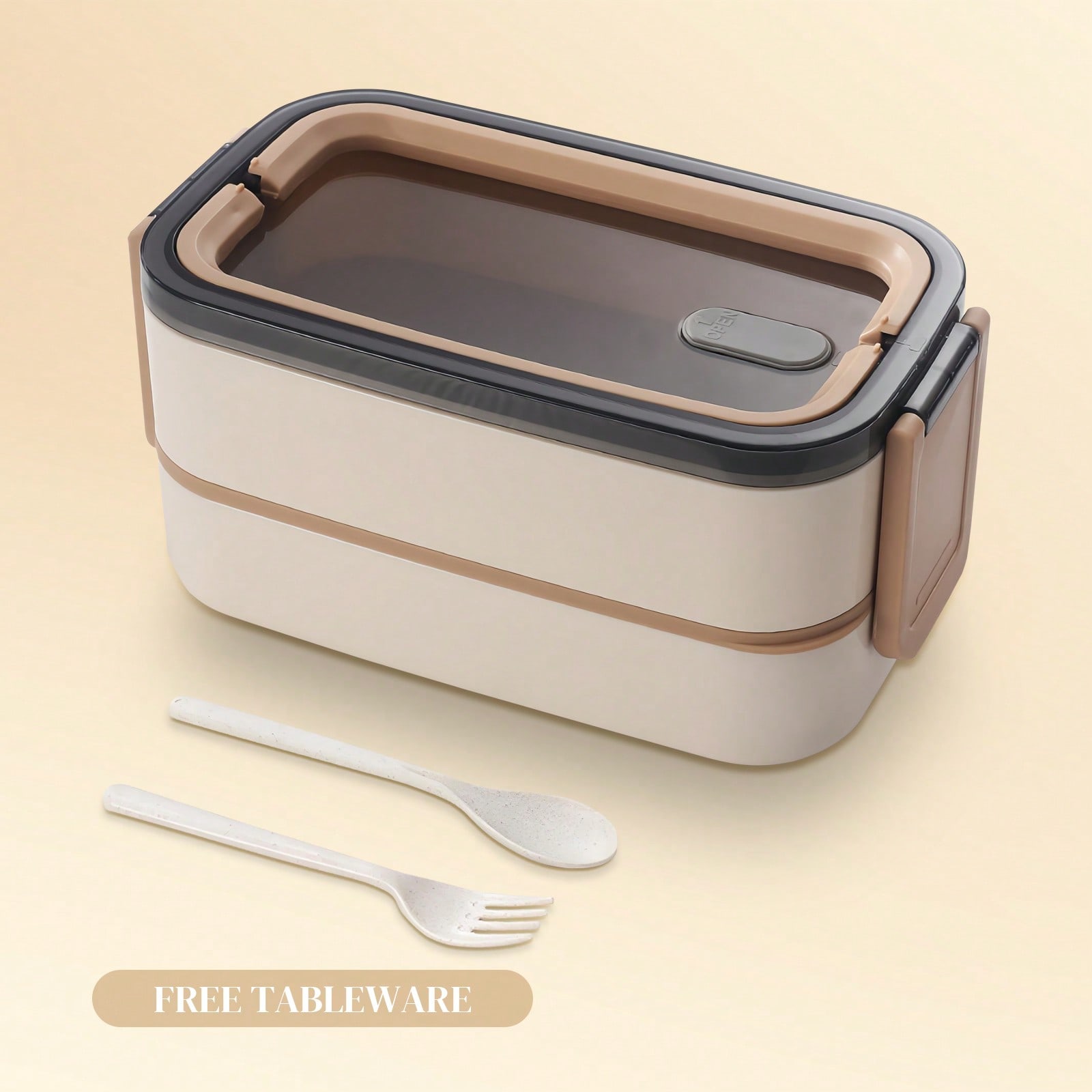 Meal Prep Lunch Boxes - Stainless Steel 2-Layer Lunch Box –