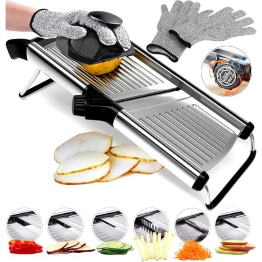 Mandoline Slicer Guard - Stainless Steel Mandoline Slicer for Kitchen