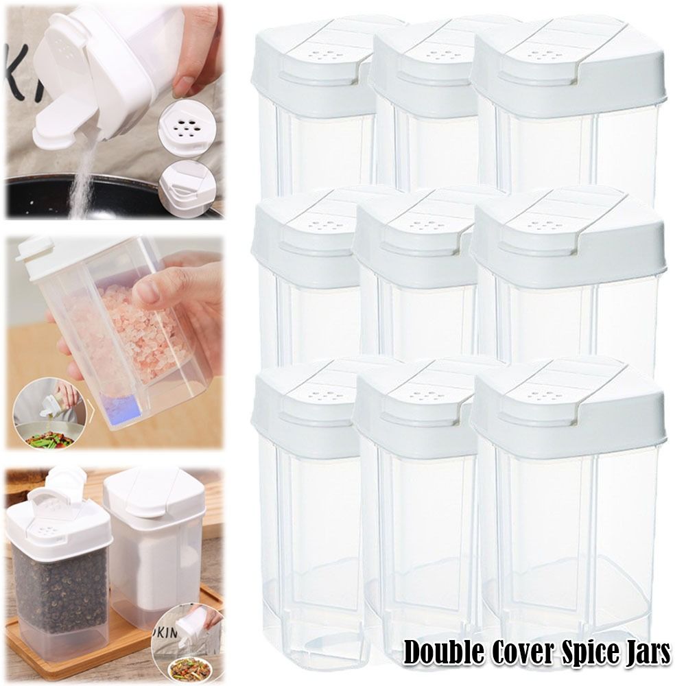 Herb Keeper Bottle - Portable Plastic Seasoning Bottle Transparent with