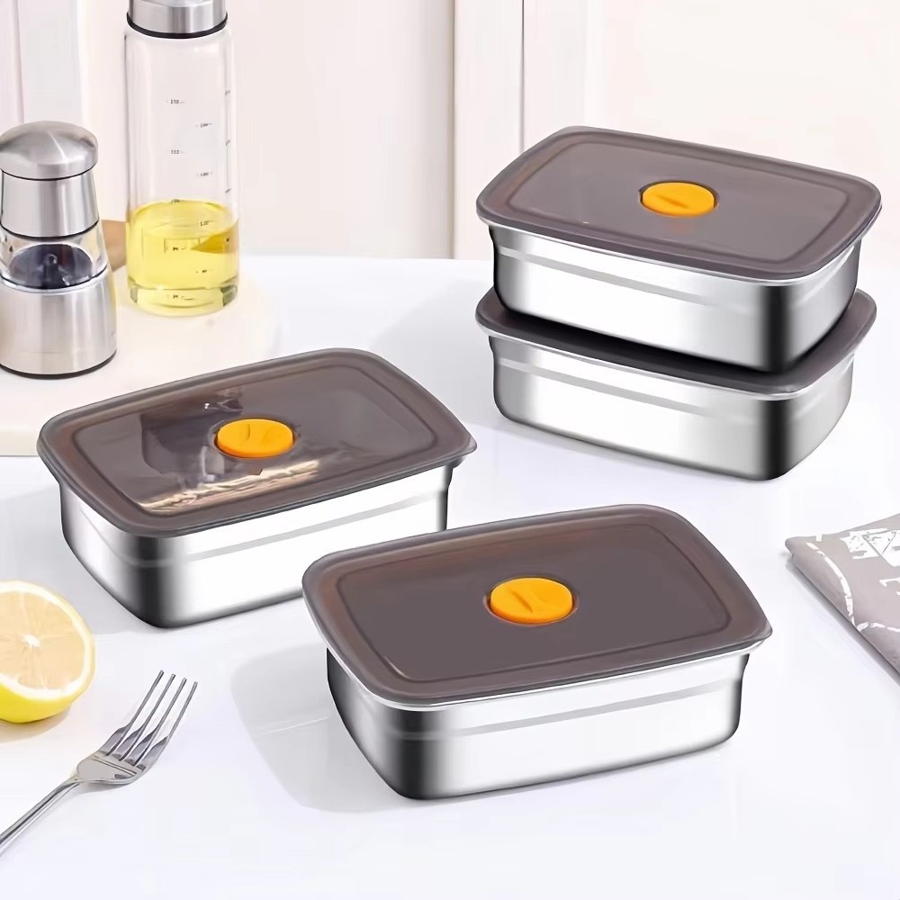 Meal Prep Freezer - Stainless Steel Camping Lunch Box Sealed