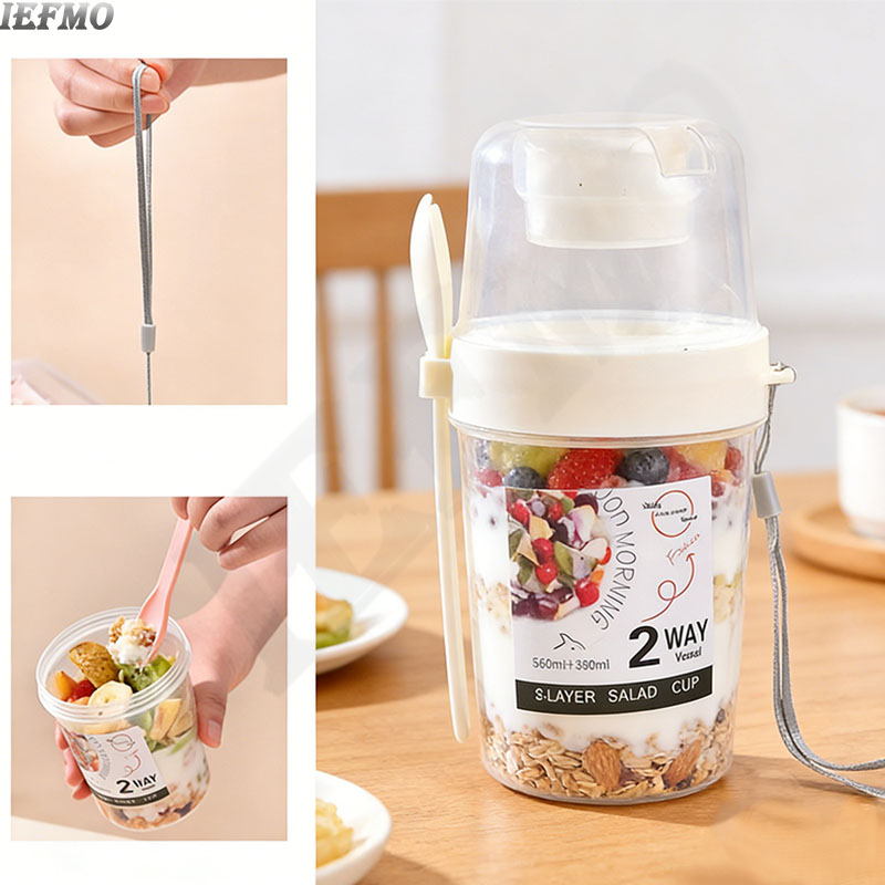 On-the-Go Salad Bowl Set with  - Meal Prep Yogurt Cups avis et prix