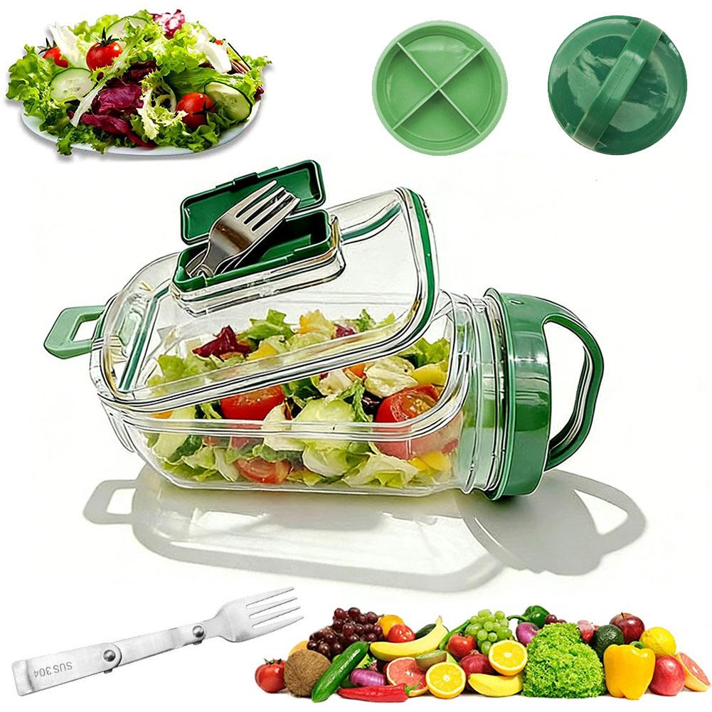 Portable Salad Container Jar w - Meal Prep Containers avis et prix