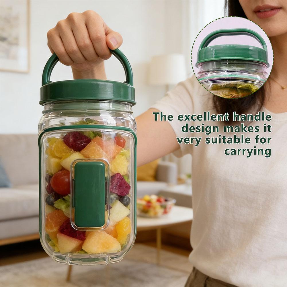 Portable Salad Container Jar w - Meal Prep Containers avis et prix