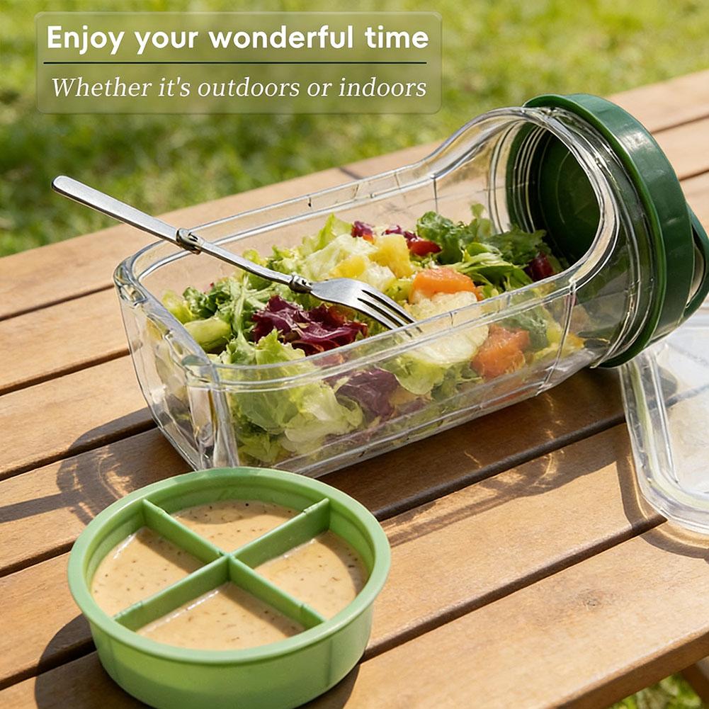 Portable Salad Container Jar w - Meal Prep Containers avis et prix