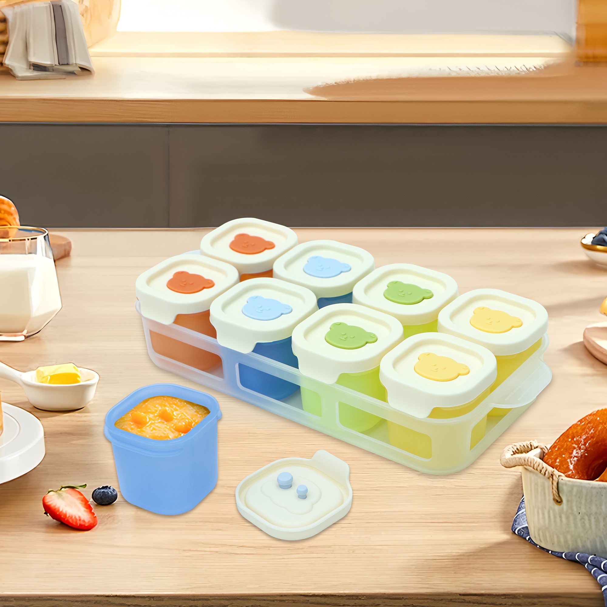 9pcs Silicone Food Storage Con - Meal Prep Healthy Recipes avis et prix