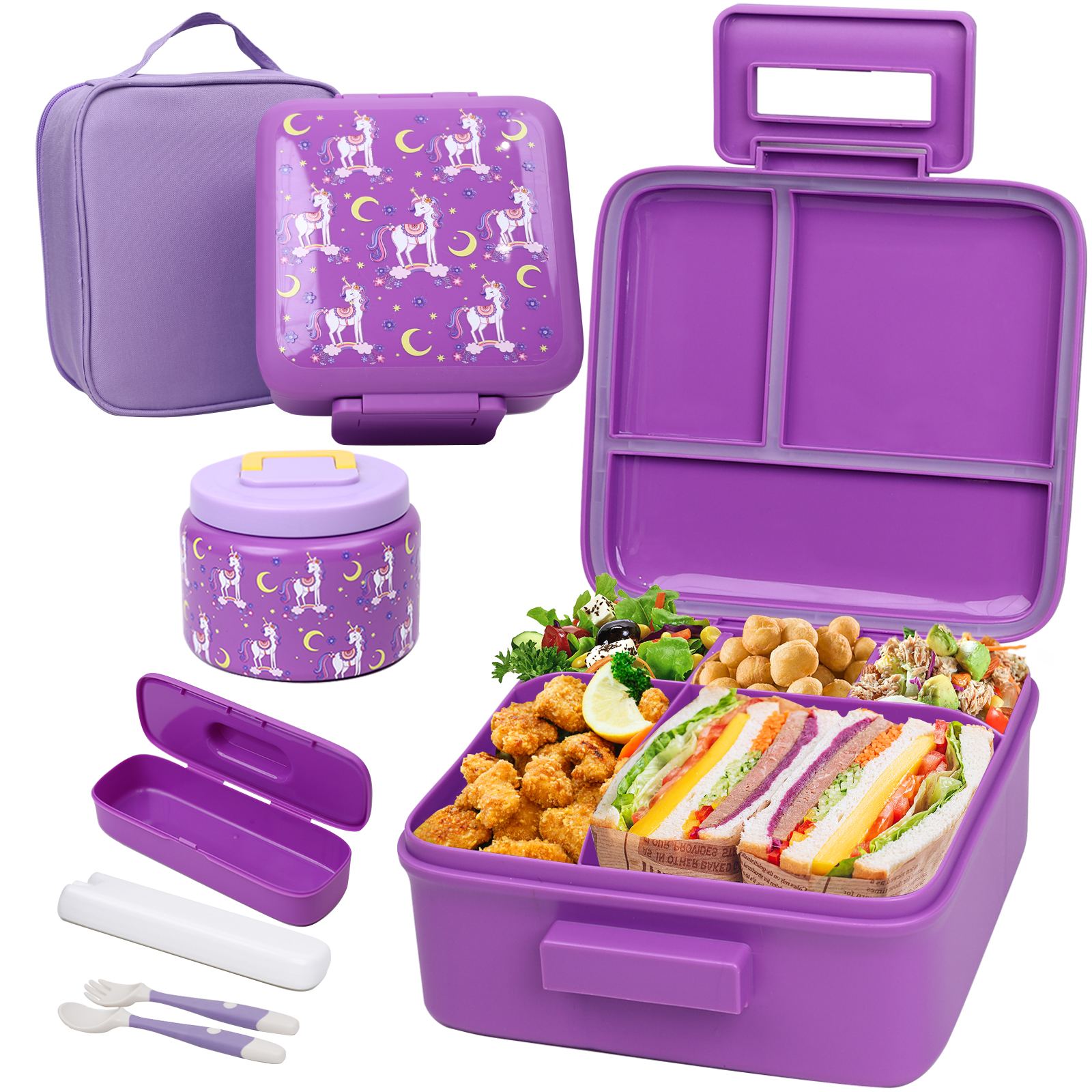 Bento Lunch Box for Kids With  - Meal Prep Lunch Boxes avis et prix
