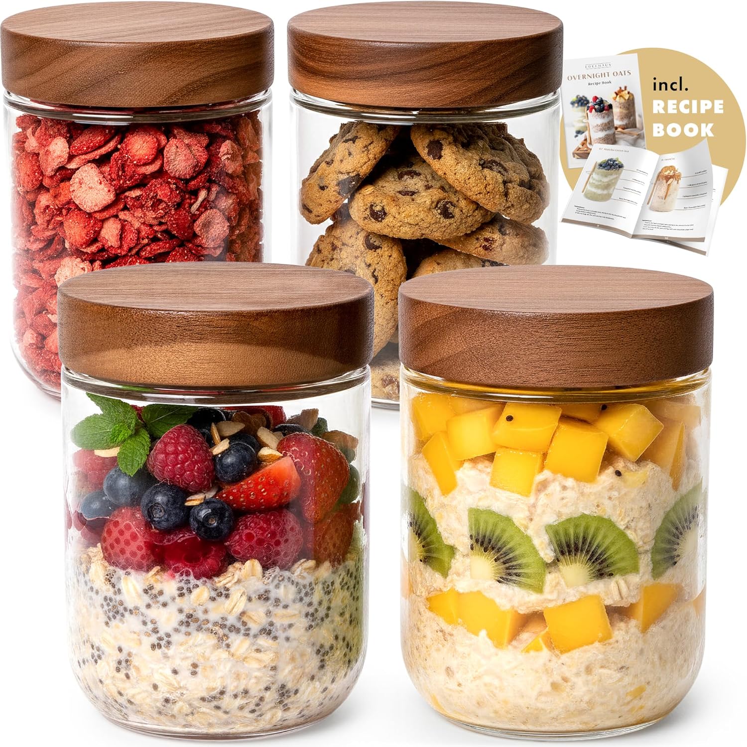 Overnight Oats Containers with - Meal Prep Containers avis et prix