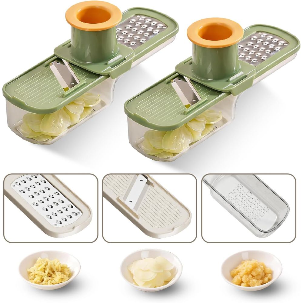 2-Pack 3-in-1 Ginger Garlic Mi - Mandoline Slicer Guard avis et prix