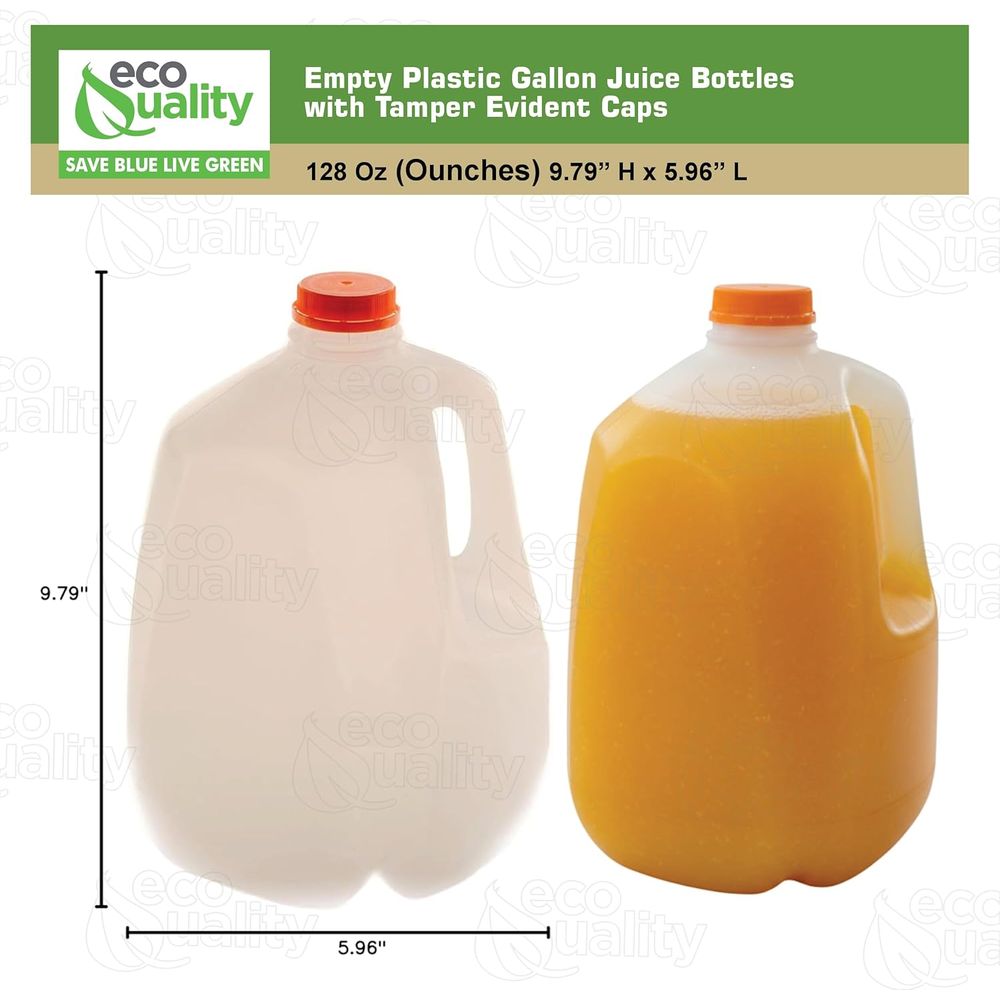128 oz Gallon Size Plastic Jui - Meal Prep Juice Bottles avis et prix