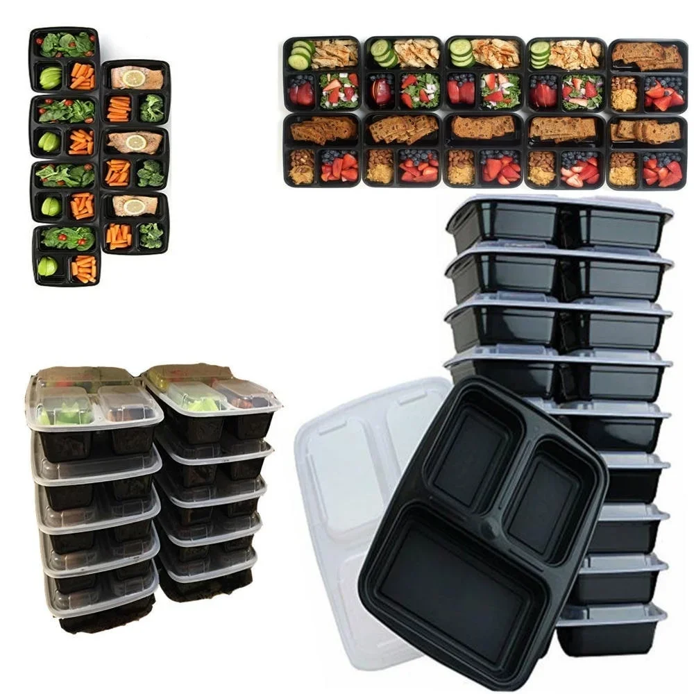 7 Pack 3 Compartment Meal Prep - Meal Prep Lunch Boxes avis et prix