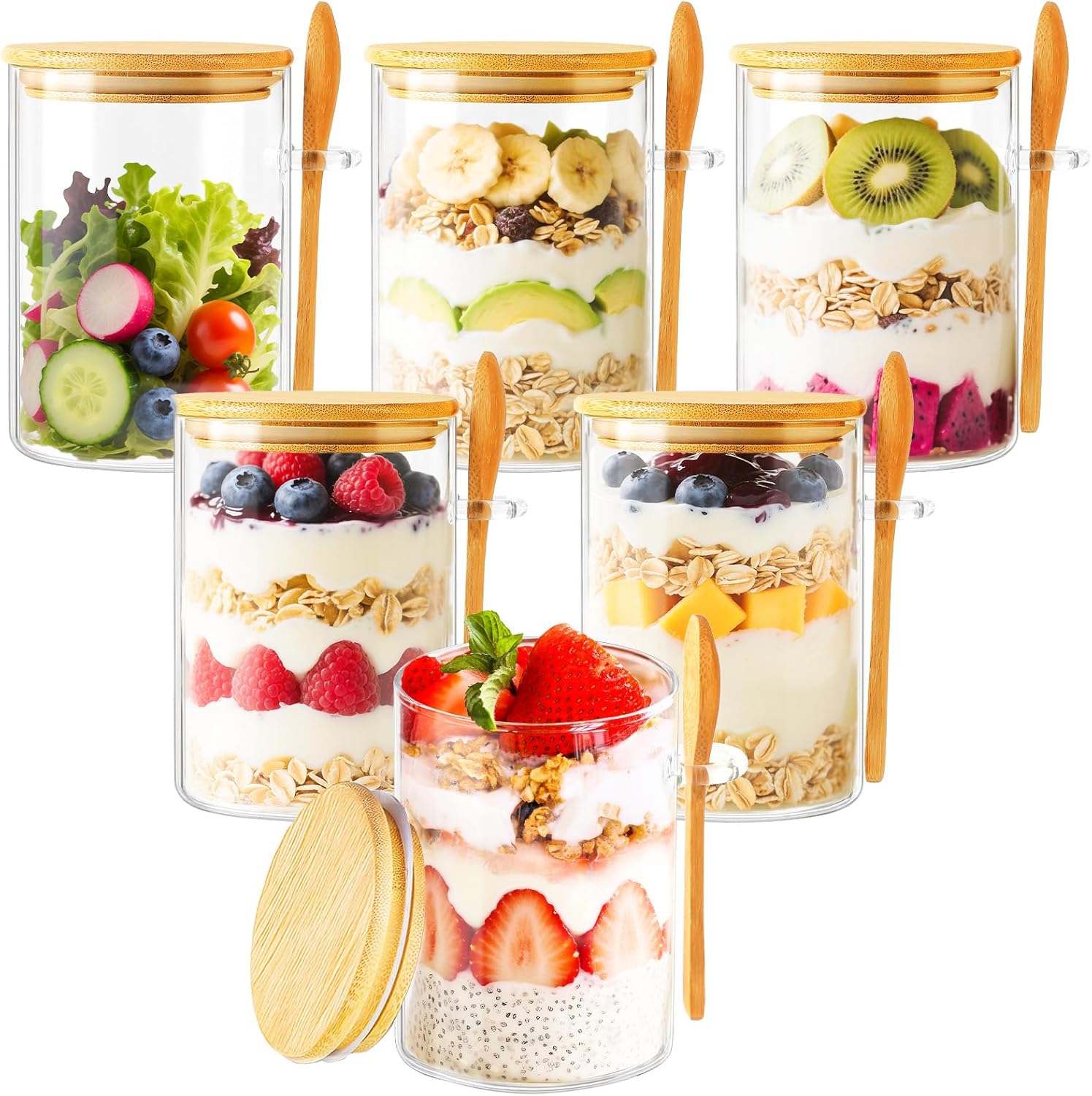 6 Pack Overnight Oats Containe - Meal Prep Containers avis et prix