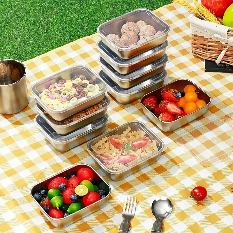 5-Piece Stainless Steel Food S - Meal Prep Lunch Boxes avis et prix