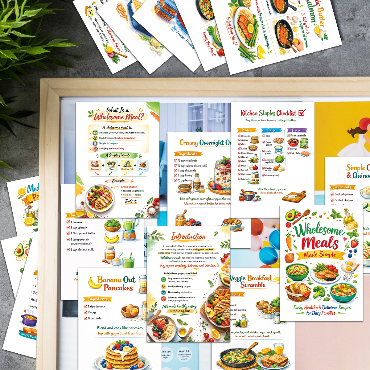 30pcs Wholesome Meals Recipe C - Meal Prep Healthy Recipes avis et prix