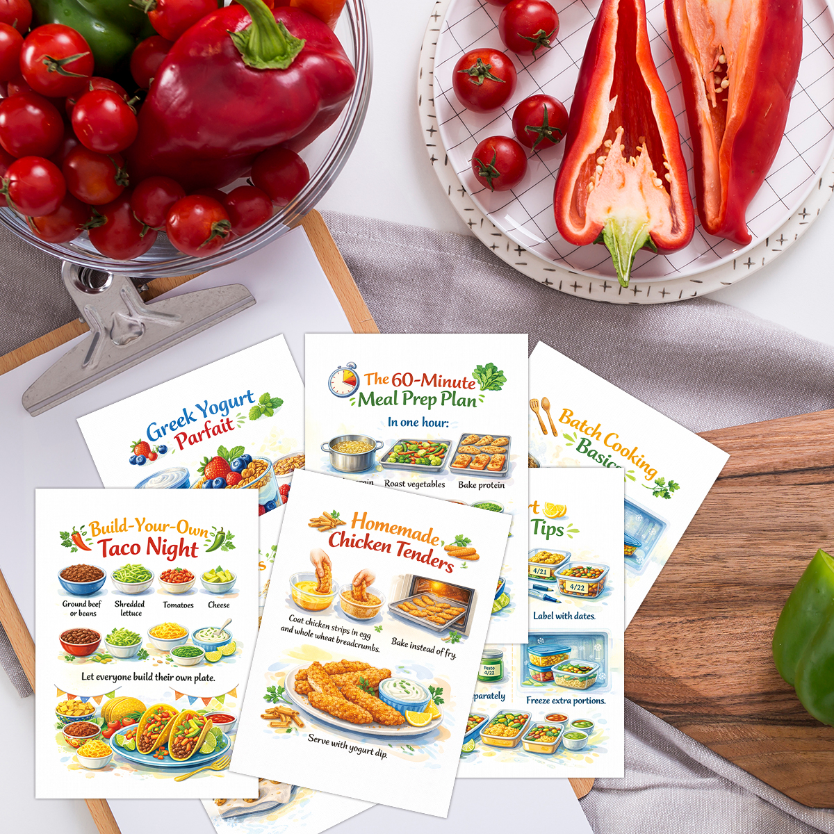 30pcs Wholesome Meals Recipe C - Meal Prep Healthy Recipes avis et prix