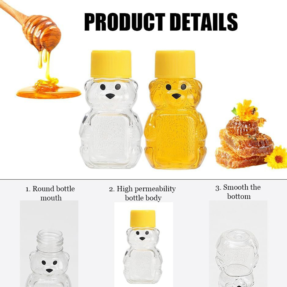 24 PCS 2 oz Plastic Honey Bear - Meal Prep Juice Bottles avis et prix