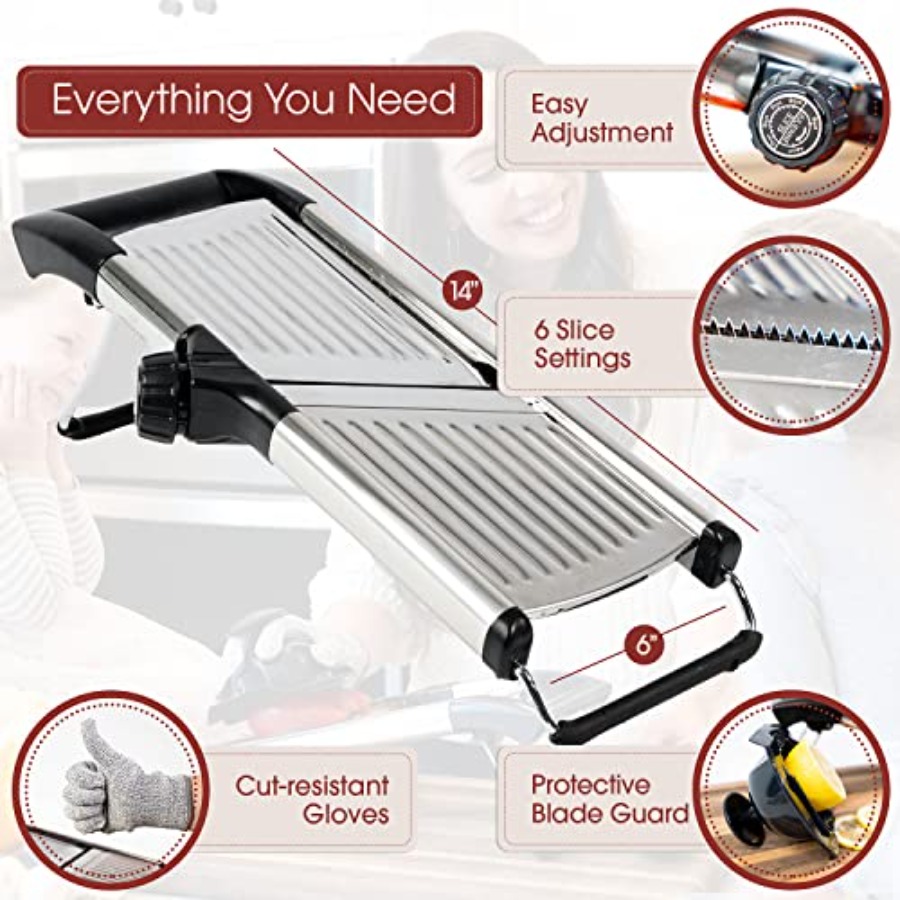 Stainless Steel Mandoline Slic - Mandoline Slicer Guard avis et prix