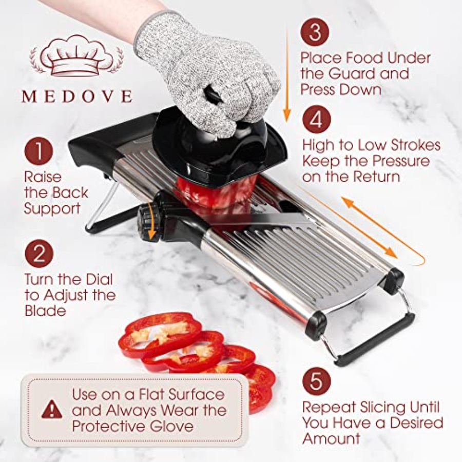 Stainless Steel Mandoline Slic - Mandoline Slicer Guard avis et prix