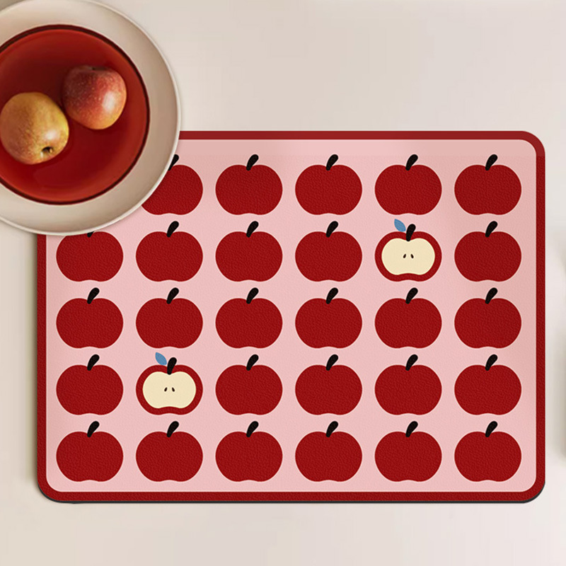 ute Apple Pattern Drying Mat F - Meal Prep Format avis et prix