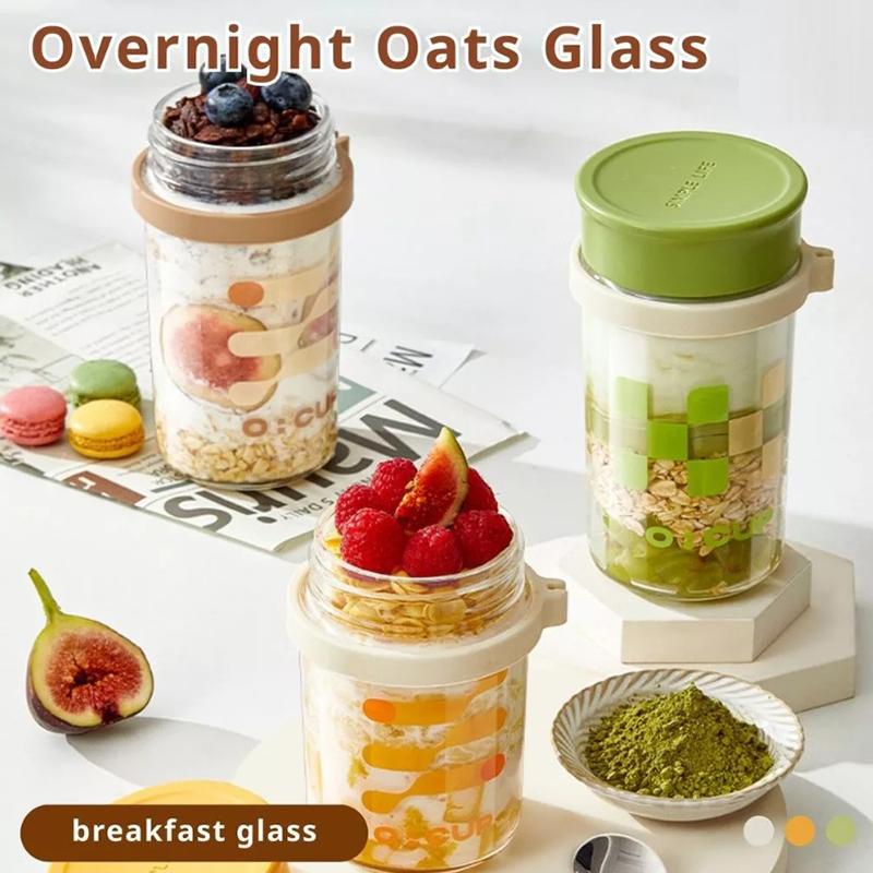 400ML Overnight Oats Glass Cup - Meal Prep Yogurt Cups avis et prix