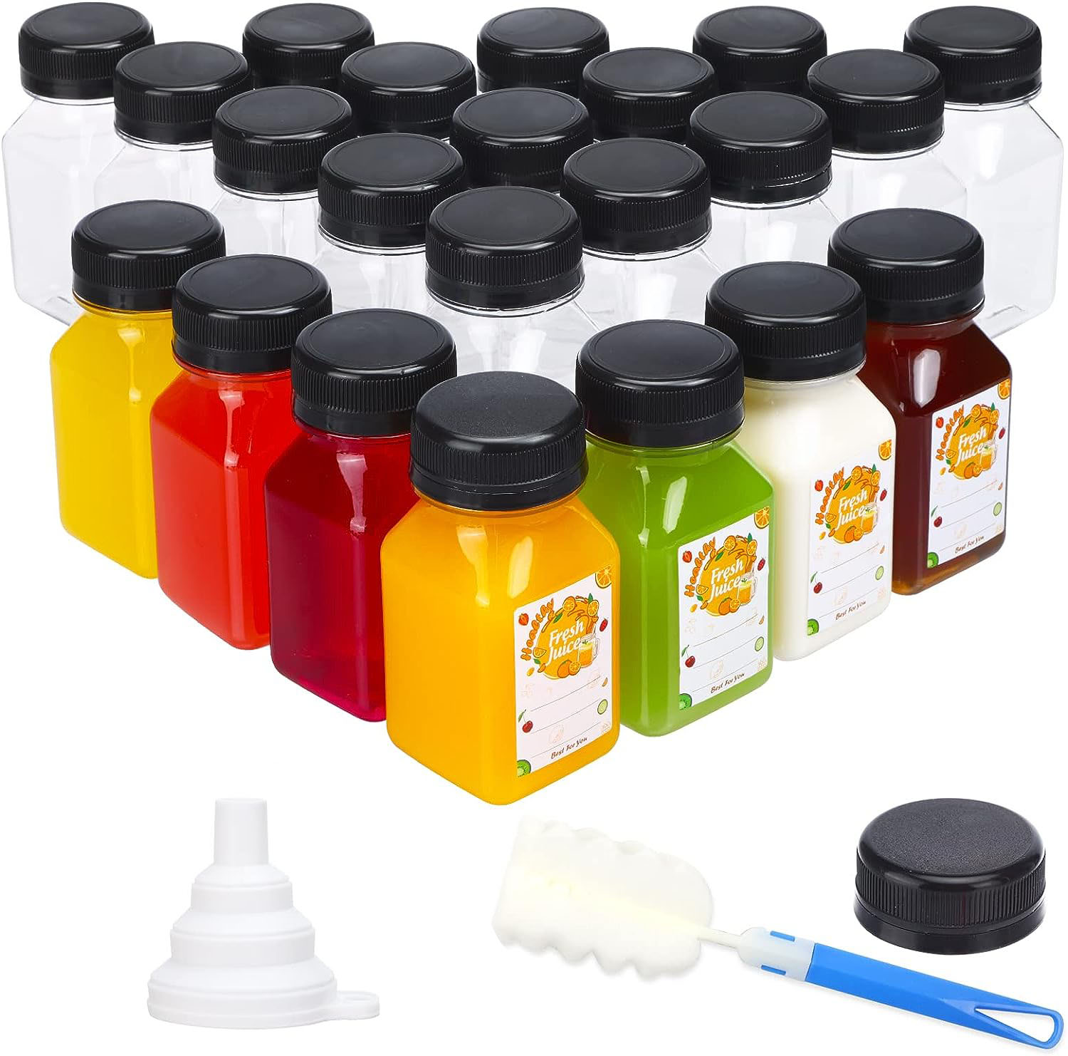4oz Plastic Juice Bottles with - Meal Prep Juice Bottles avis et prix