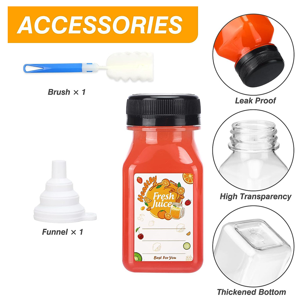 4oz Plastic Juice Bottles with - Meal Prep Juice Bottles avis et prix