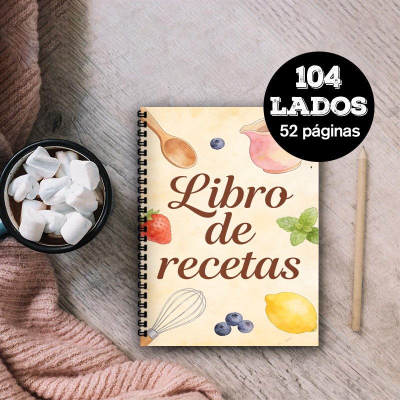 A5 Paper Spanish Recipe Book,  - Meal Prep Healthy Recipes avis et prix