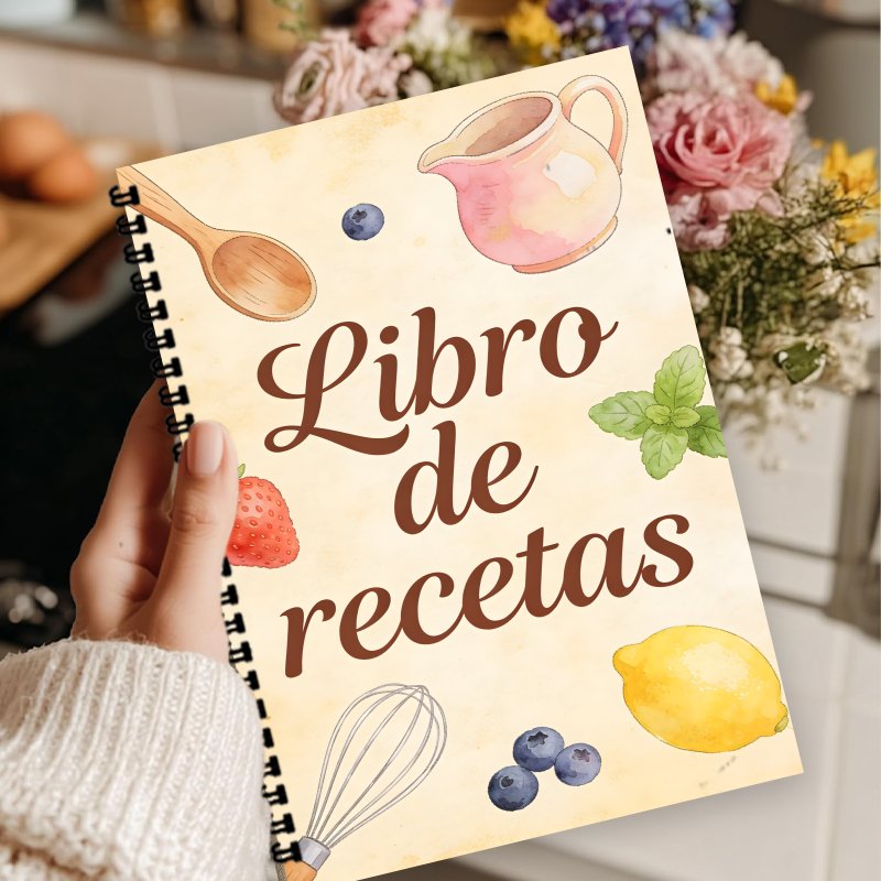 A5 Paper Spanish Recipe Book,  - Meal Prep Healthy Recipes avis et prix