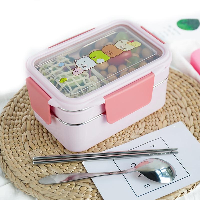 With Random Pattern Cartoon Lu - Meal Prep Lunch Boxes avis et prix