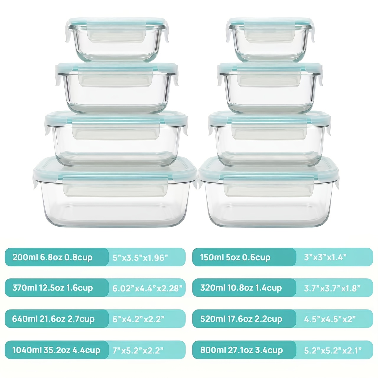 Premium Glass Food Storage Con - Meal Prep Freezer avis et prix