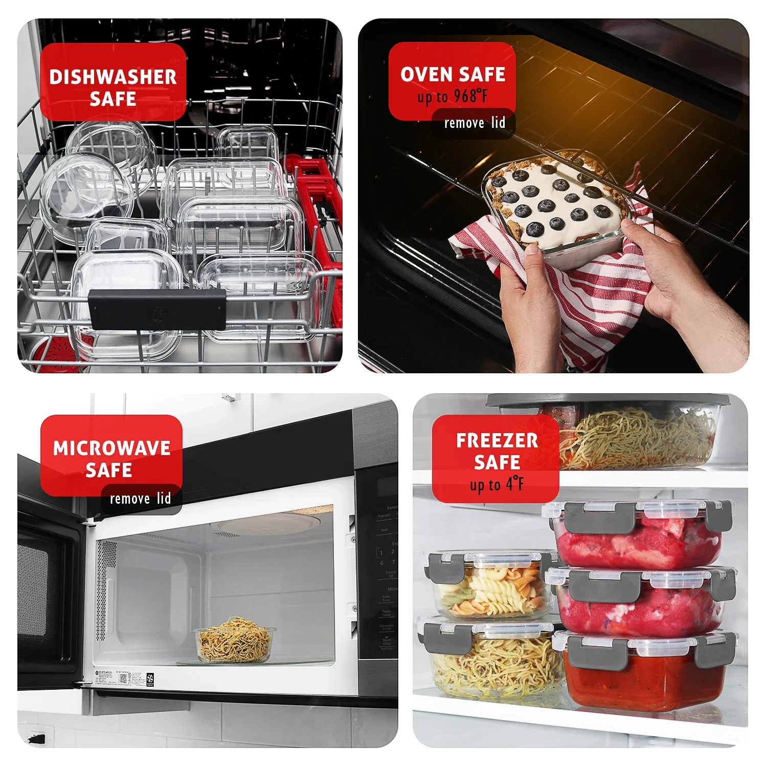 Glass Food Storage Containers  - Meal Prep Containers avis et prix