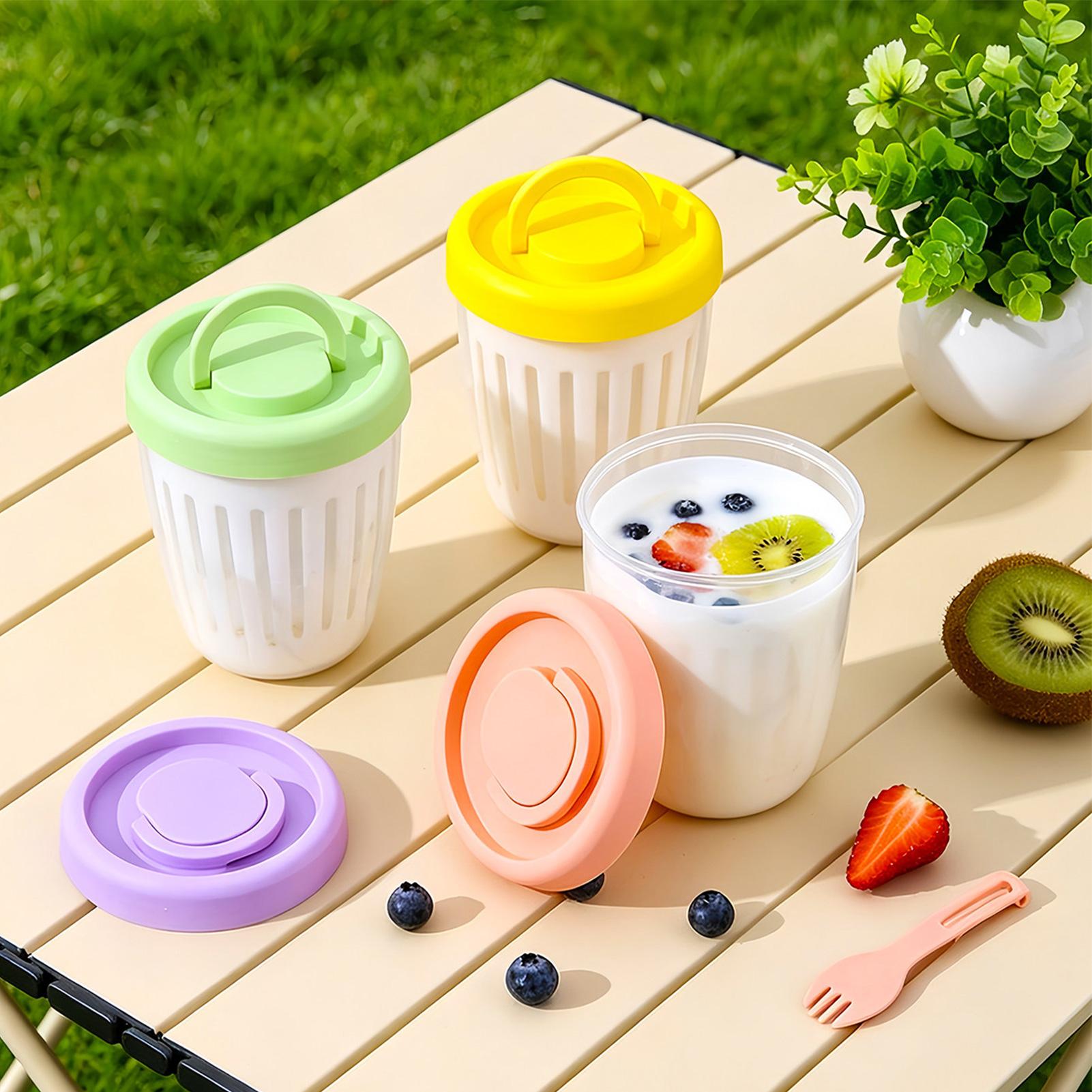 Yogurt Cups With Lids Draining - Meal Prep Yogurt Cups avis et prix