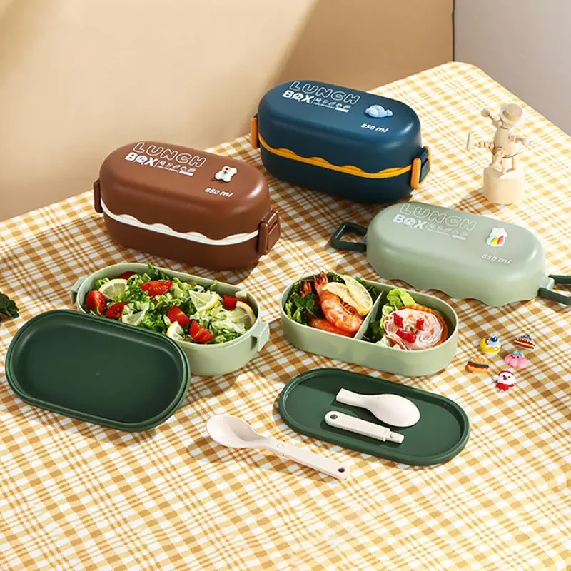 850ML Lunch Box Double-layer P - Meal Prep Lunch Boxes avis et prix