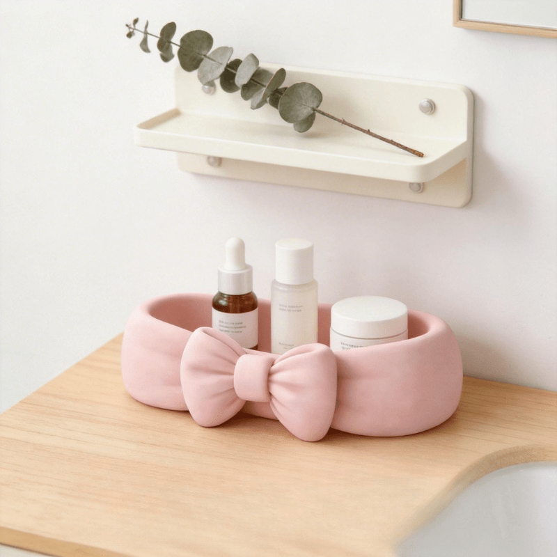 Cute Bow Shaped Makeup Organiz - Meal Prep Organizer avis et prix