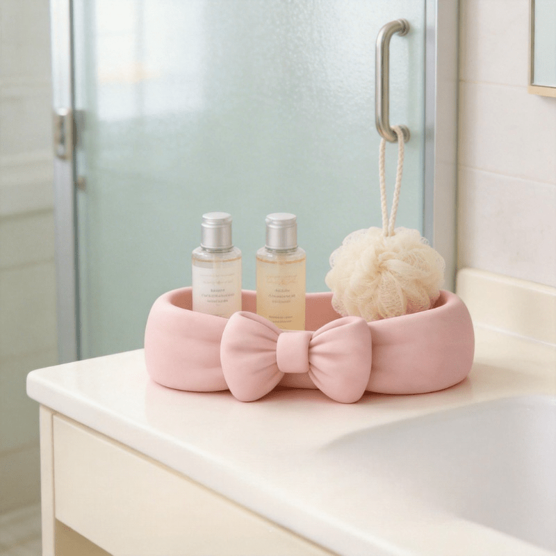 Cute Bow Shaped Makeup Organiz - Meal Prep Organizer avis et prix