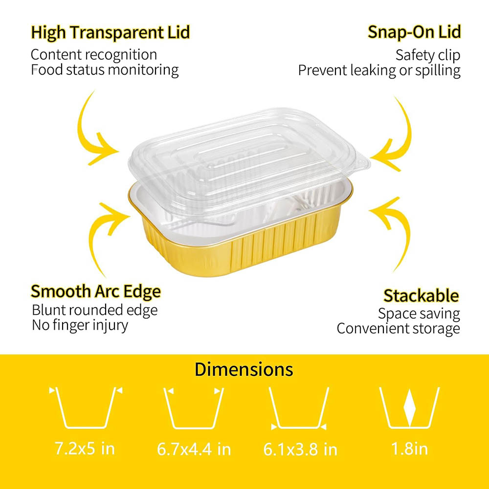 Small Aluminum Pans with Lids  - Meal Prep Freezer avis et prix