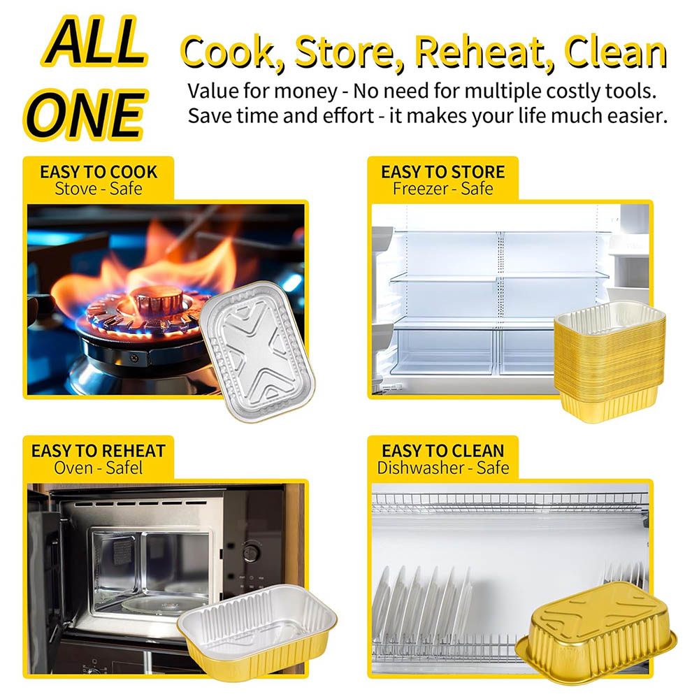 Small Aluminum Pans with Lids  - Meal Prep Freezer avis et prix