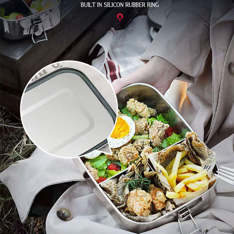 304 Stainless Steel Square Lun - Meal Prep Lunch Boxes avis et prix