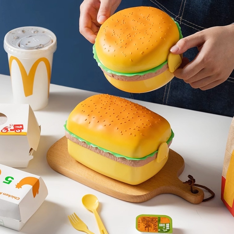 Hamburger Lunch Box Double Tie - Meal Prep Lunch Boxes avis et prix