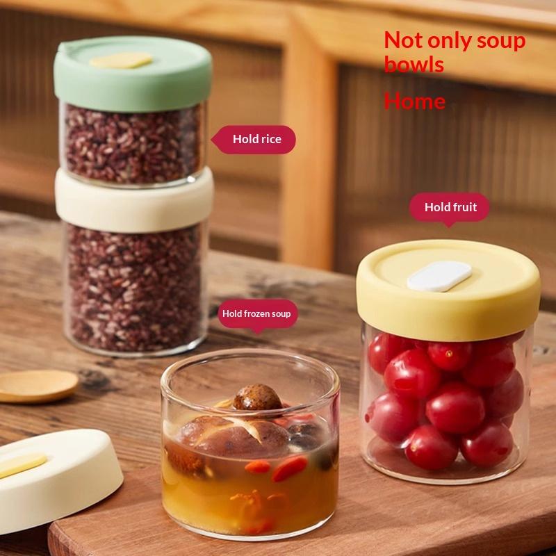 1Pc 240/400ML Glass Food Stora - Meal Prep Juice Bottles avis et prix