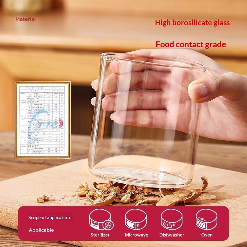 1Pc 240/400ML Glass Food Stora - Meal Prep Juice Bottles avis et prix