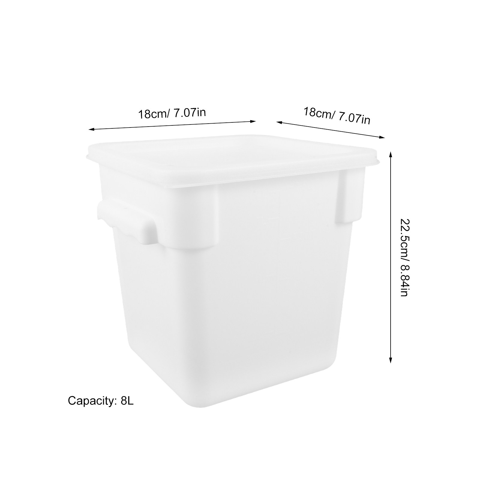 8L Large Square Storage Contai - Meal Prep Containers avis et prix