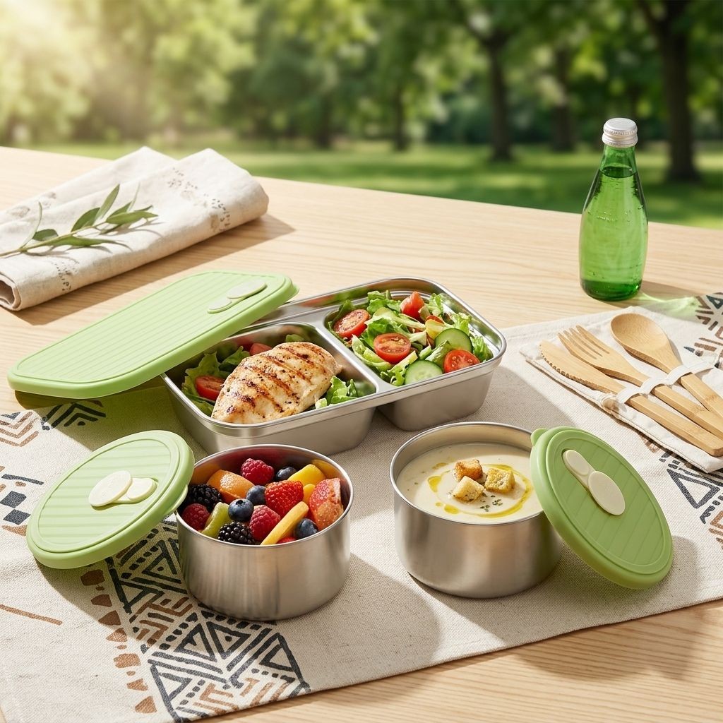Microwave Safe 304 Stainless S - Meal Prep Lunch Boxes avis et prix