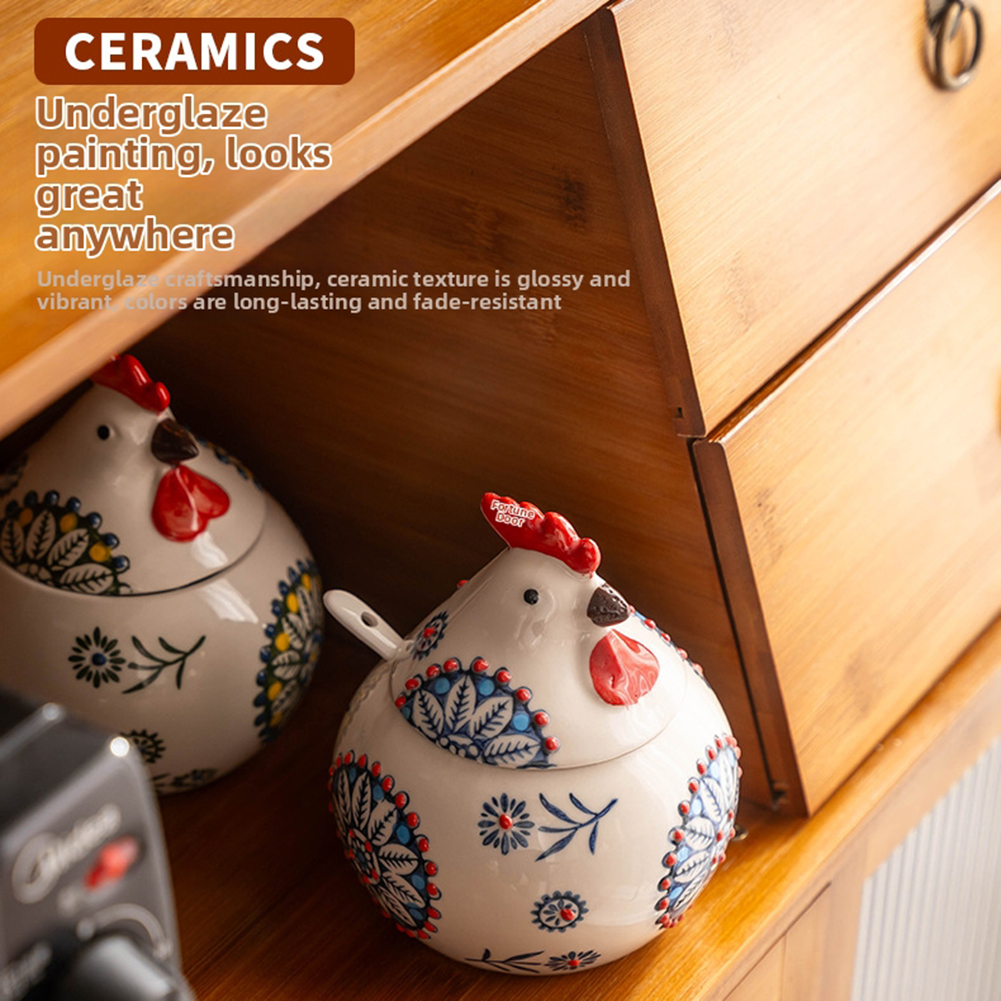 Cute Chicken Seasoning Jar Wit - Herb Keeper Bottle avis et prix