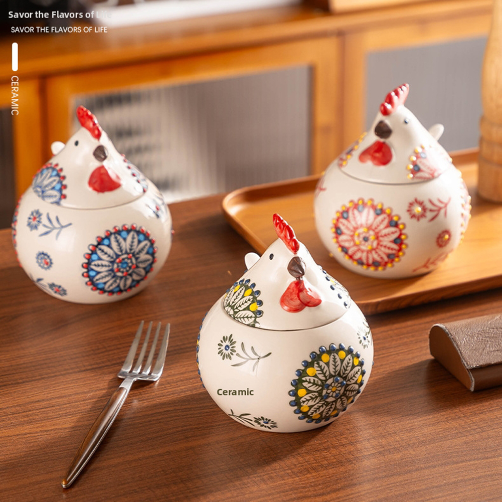 Cute Chicken Seasoning Jar Wit - Herb Keeper Bottle avis et prix