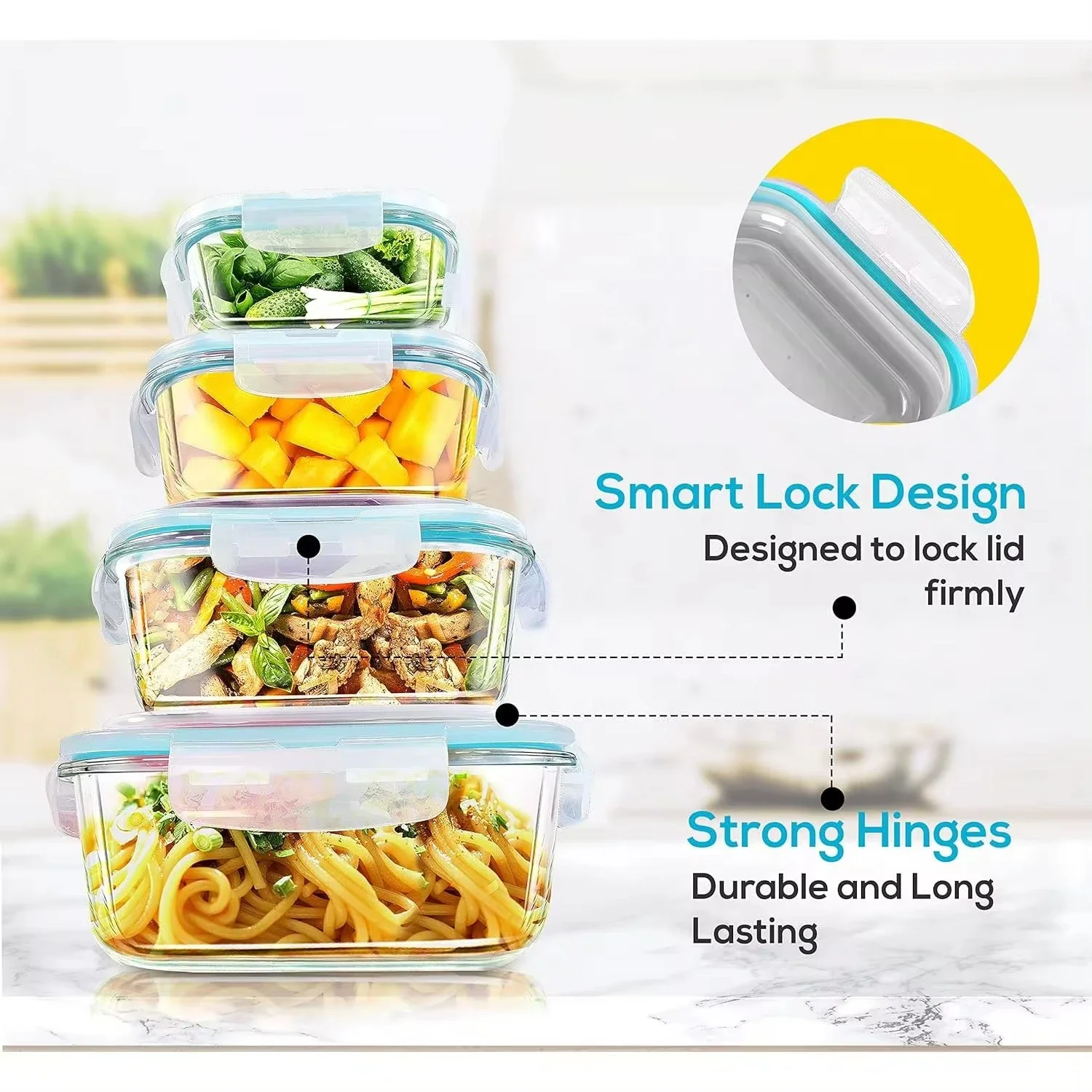 Glass Lunch Box Food Storage C - Meal Prep Lunch Boxes avis et prix