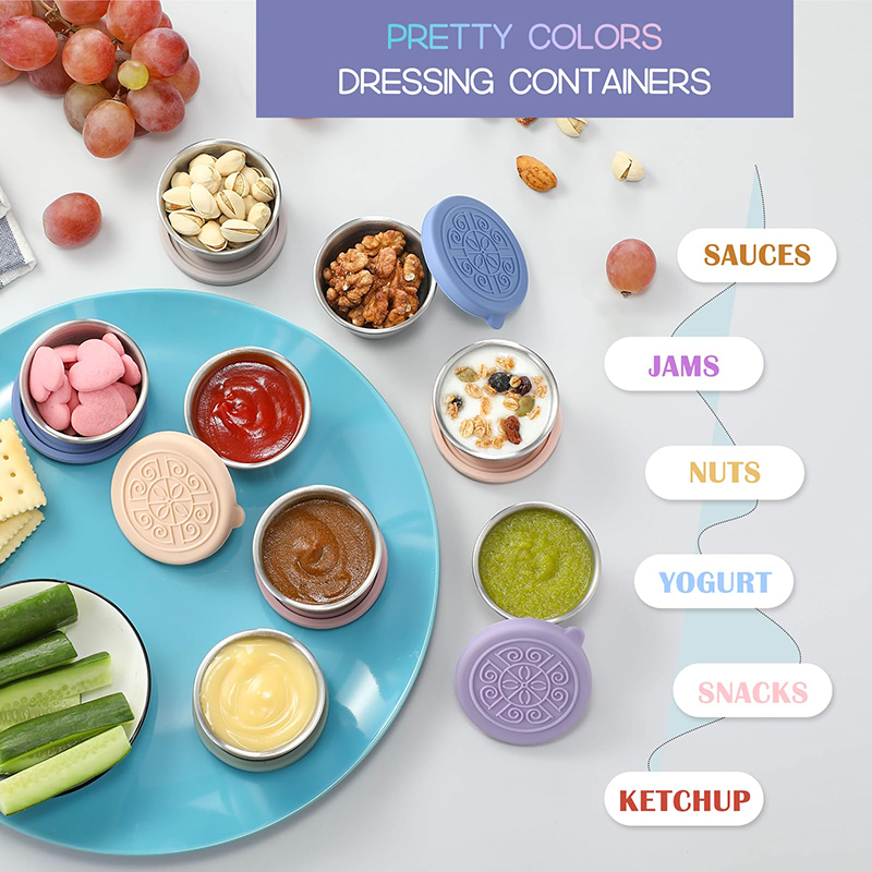 6 Mini Salad Dressing Containe - Meal Prep Lunch Boxes avis et prix