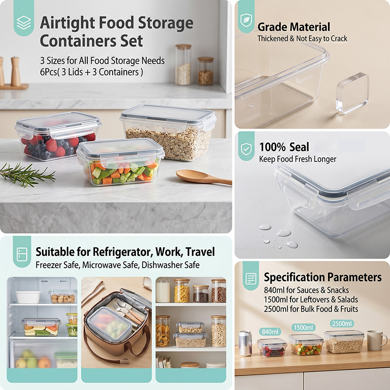 34PCS-Assorted Size Airtight F - Meal Prep Organizer avis et prix