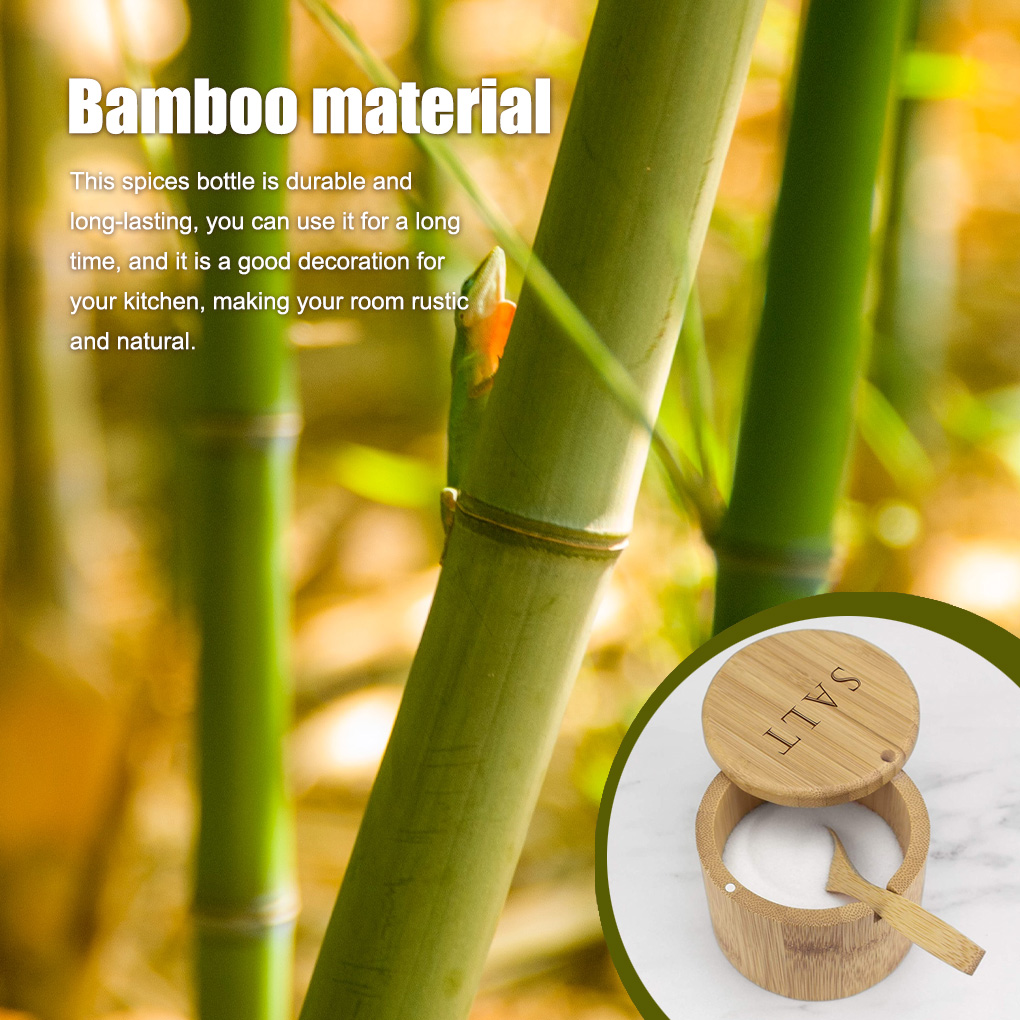 Spice Jar Shaker Bamboo Pepper - Herb Keeper Bottle avis et prix